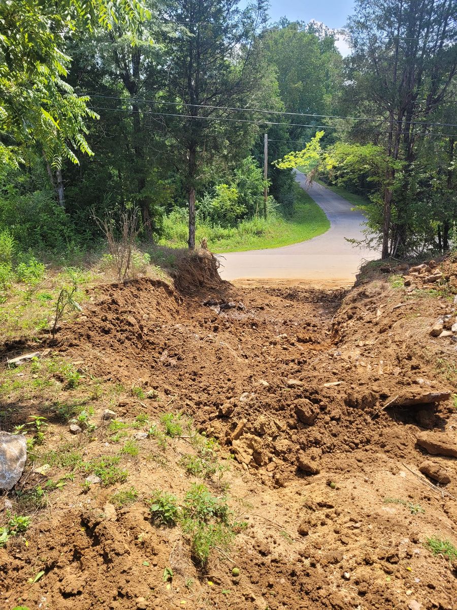 Dirt Work for OBAIR Contracting in Cookeville, TN