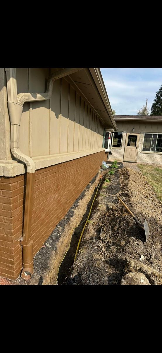 Downspouts for PK Utilities & Excavation in Beaver County, PA