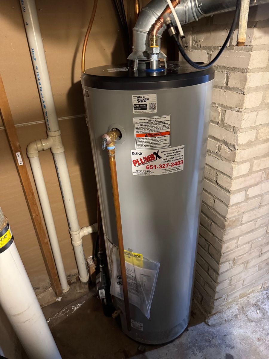 Water Heater Services for PLUMBX in Inver Grove Heights, MN