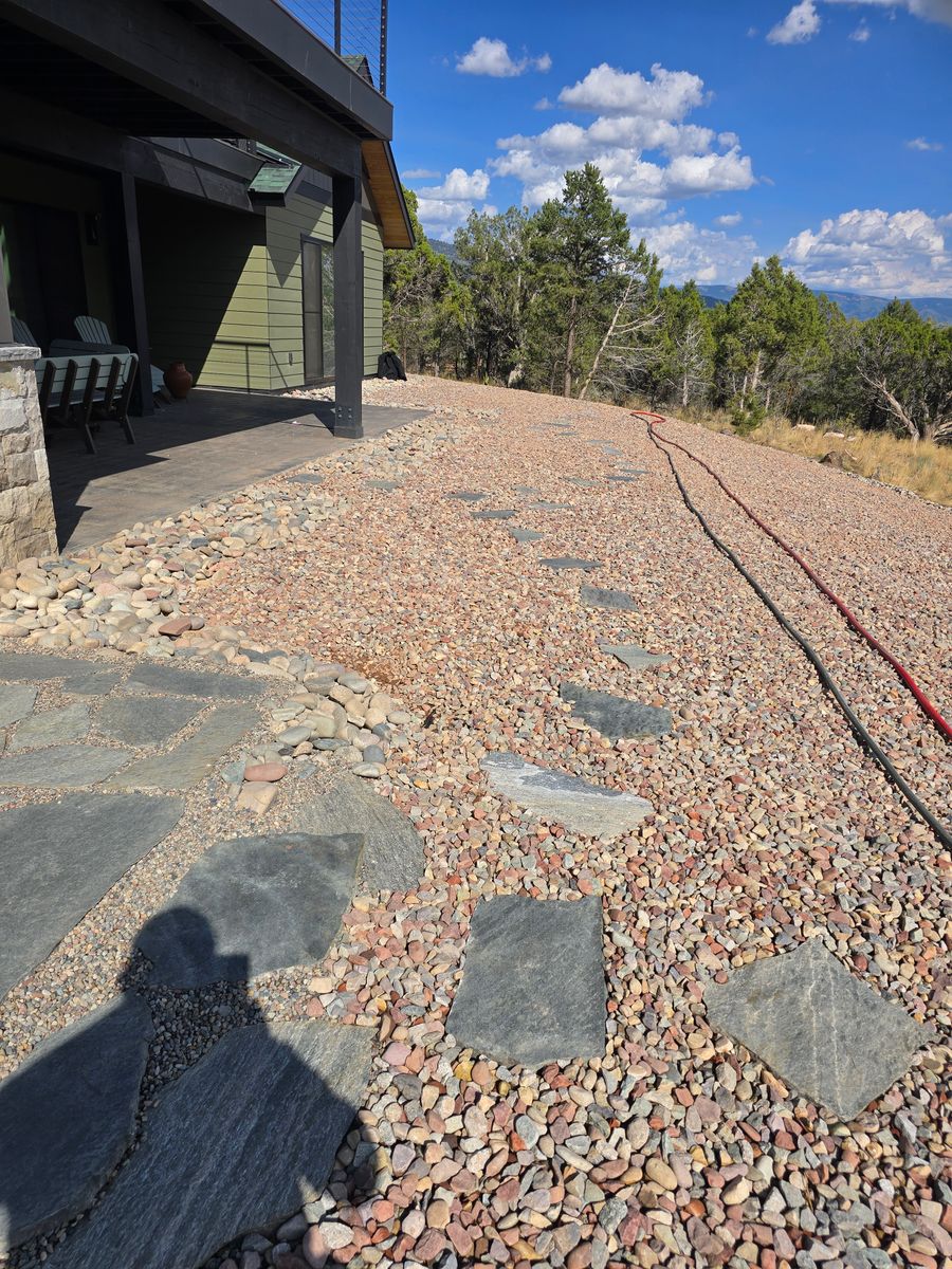 Xeroscaping for LRS: Landscape, Rescue, Snow in Silt, CO