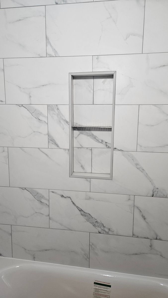 Custom Shower Tiling for Fulford Carpet and Tile in Holden Beach, NC