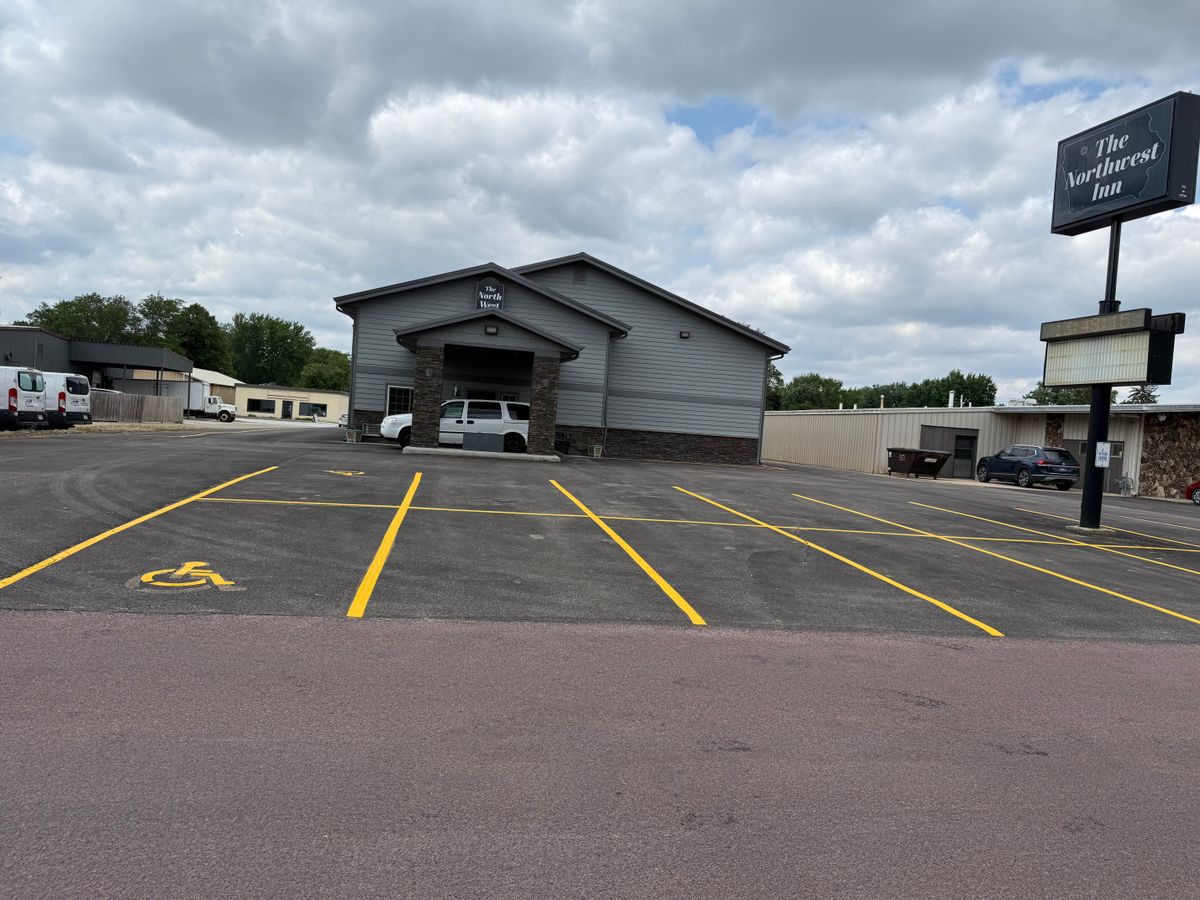 Line Striping for Midwest Line Striping LLC in Spirit Lake, IA