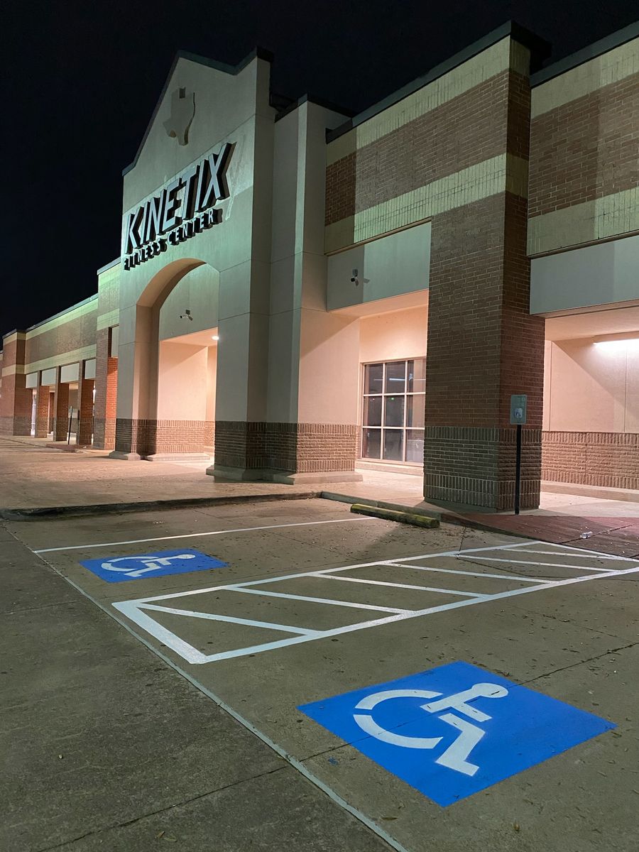 Parking Lot Re-Striping for Power Pressure Wash in Houston, TX