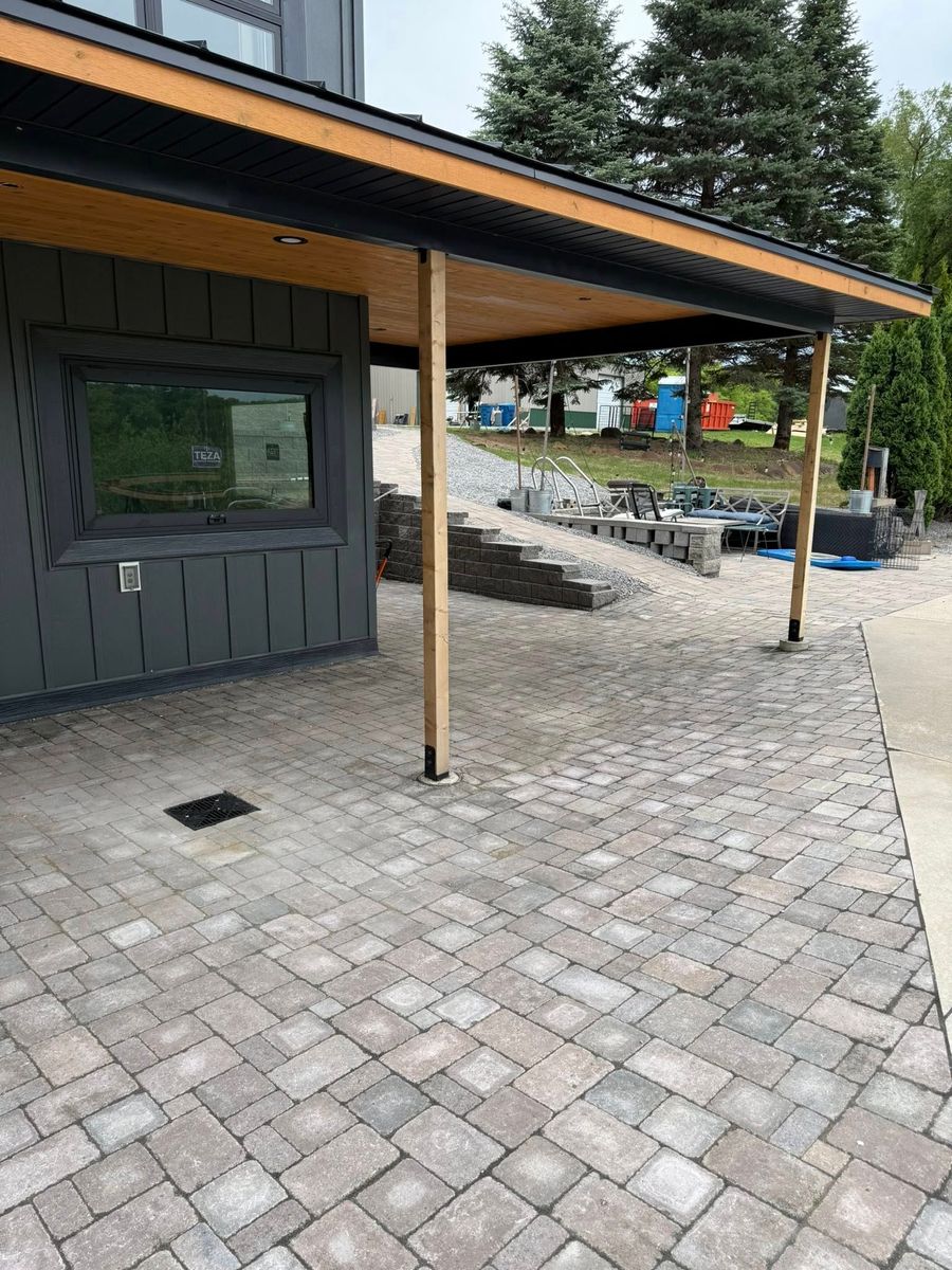 Patio Design & Construction for J’s Snow and Landscape in Oak Park, MN