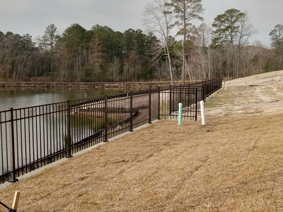 Aluminum Fence Installation for JB Nealy Fence in Elgin, SC