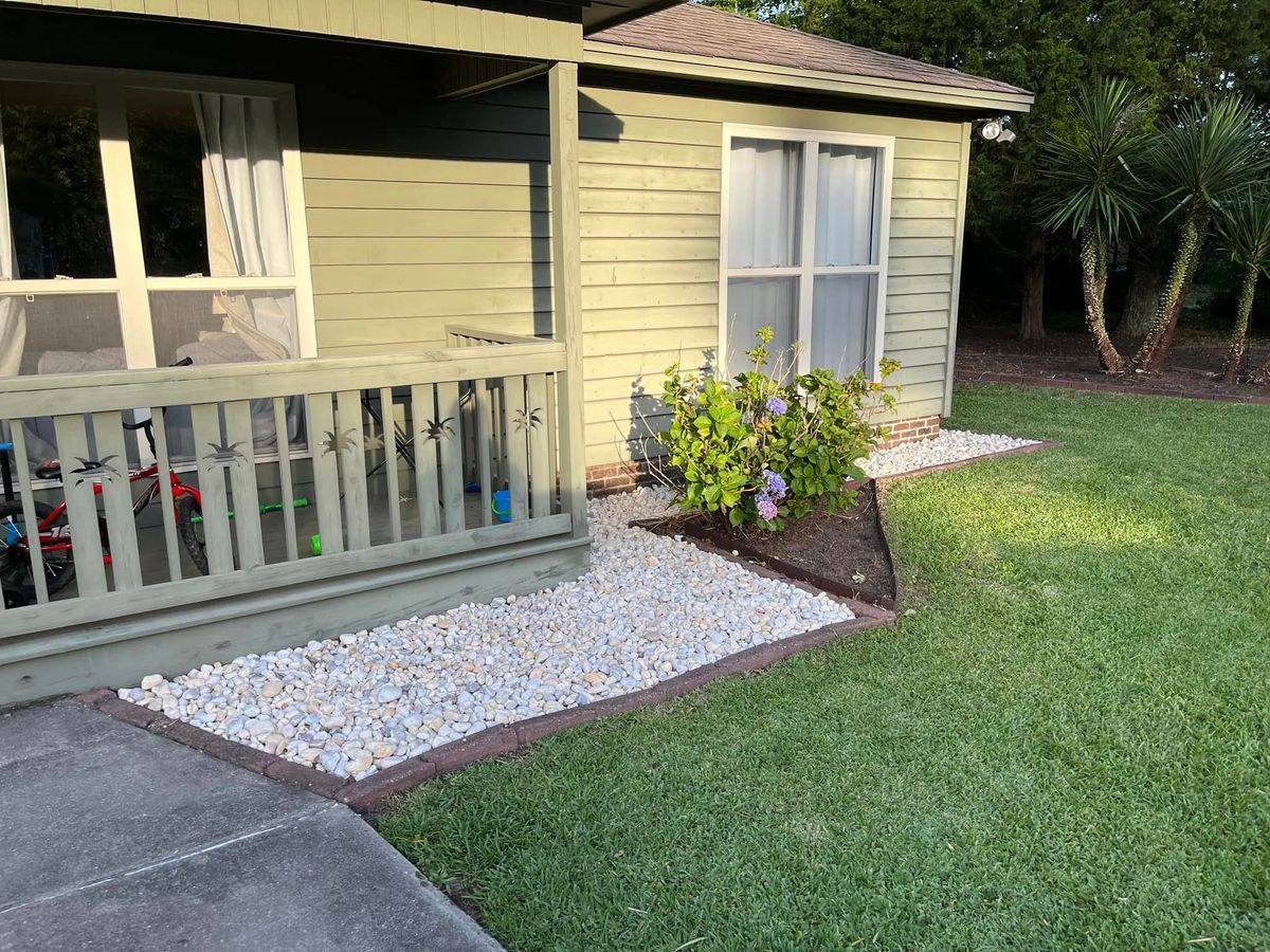 Flower Bed Installation for GreenGo Lawn Pros in Myrtle Beach, SC