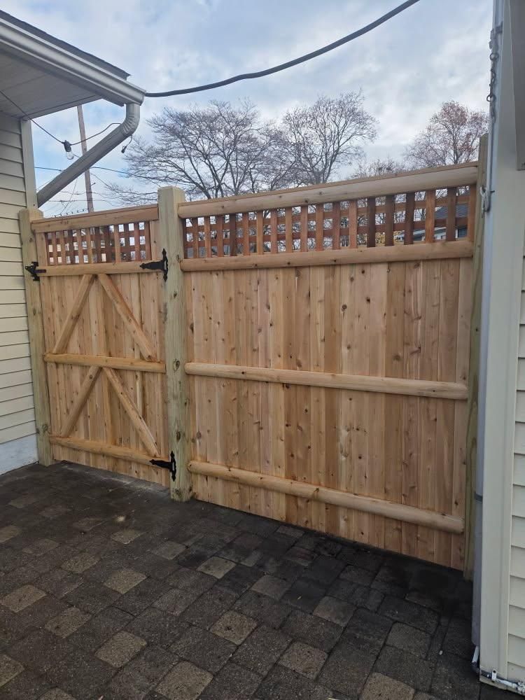 Gate Arbor for Azorean Fence in Peabody, MA