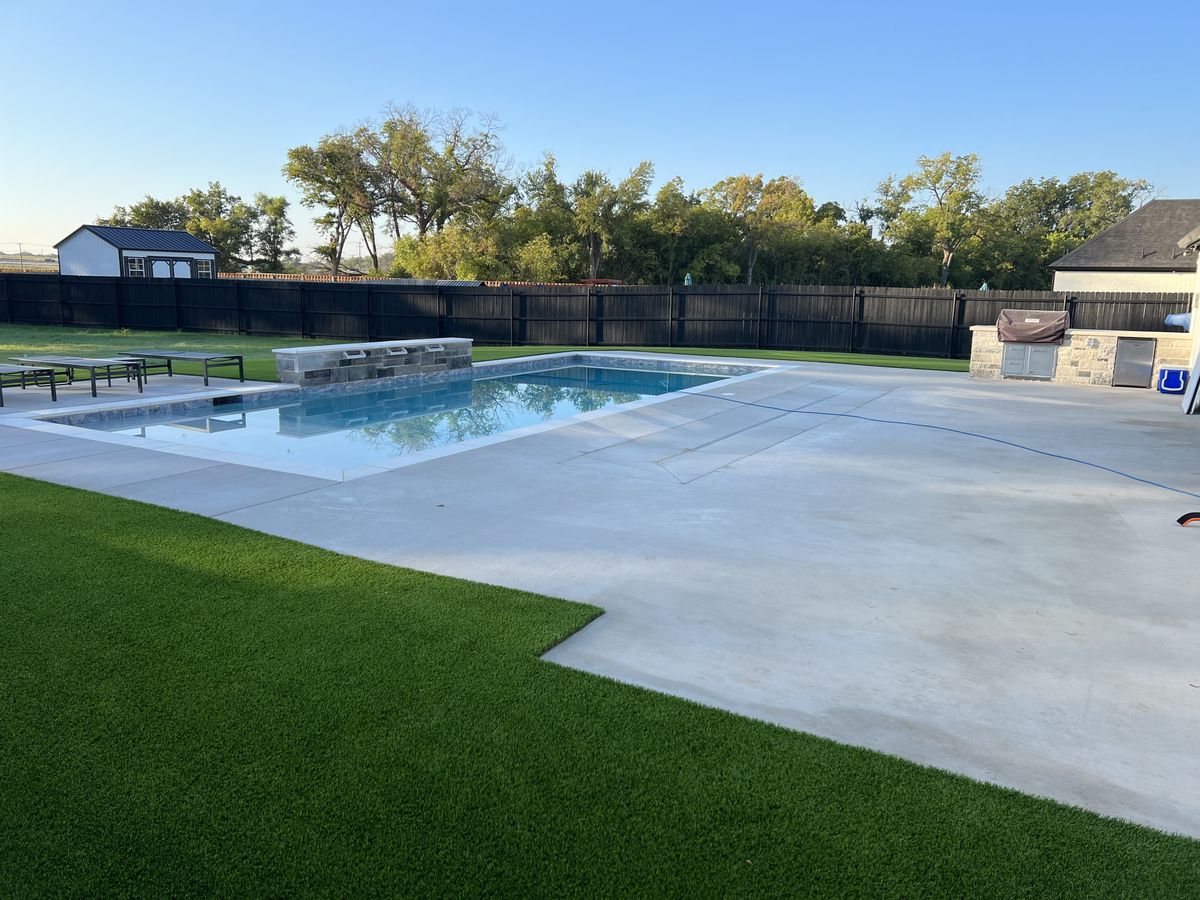 Pool Deck Paving for Black Diamond Custom Pools LLC in Azle, TX