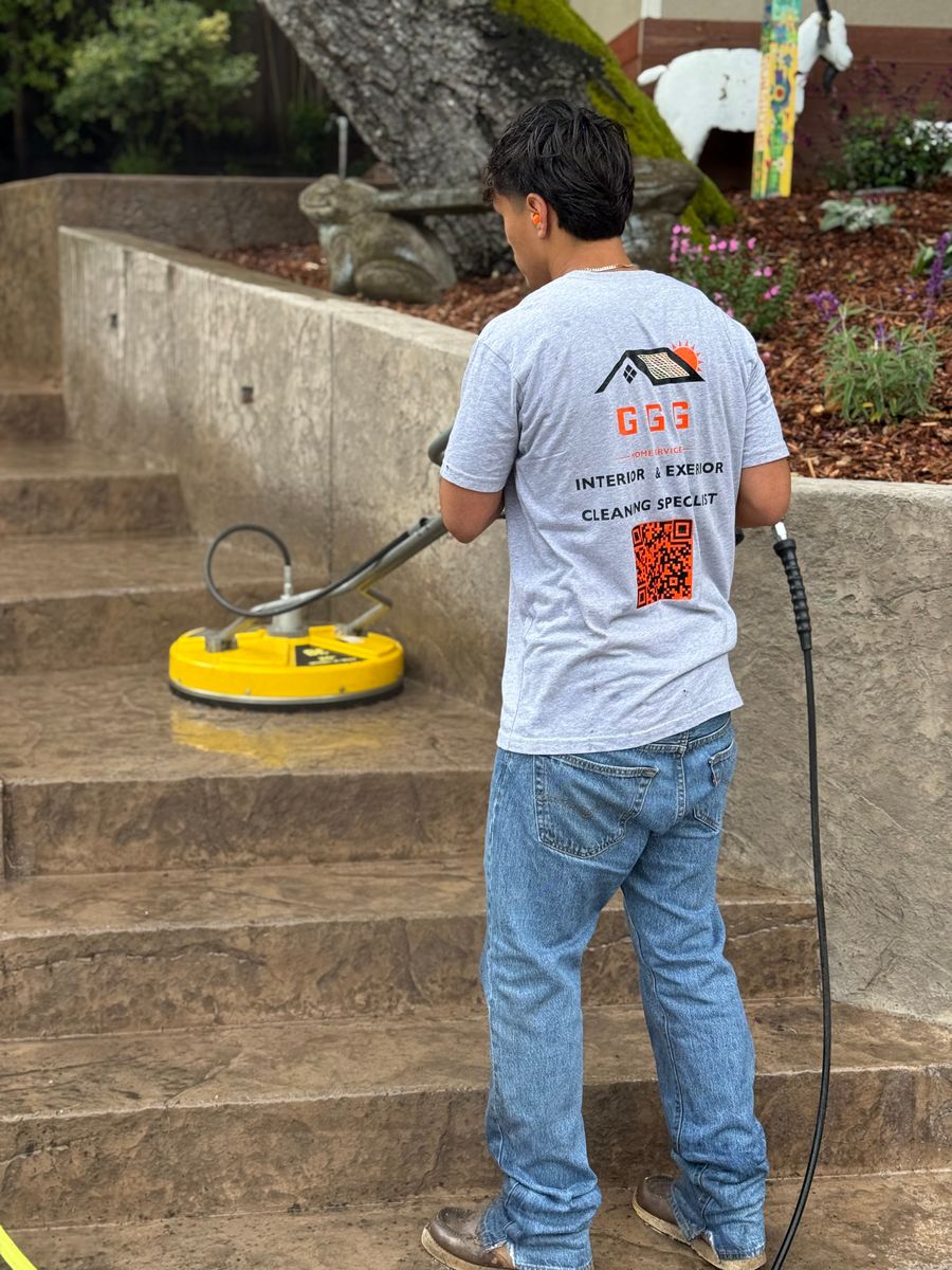 Pressure Washing for GGG Home Services in San Jose, CA