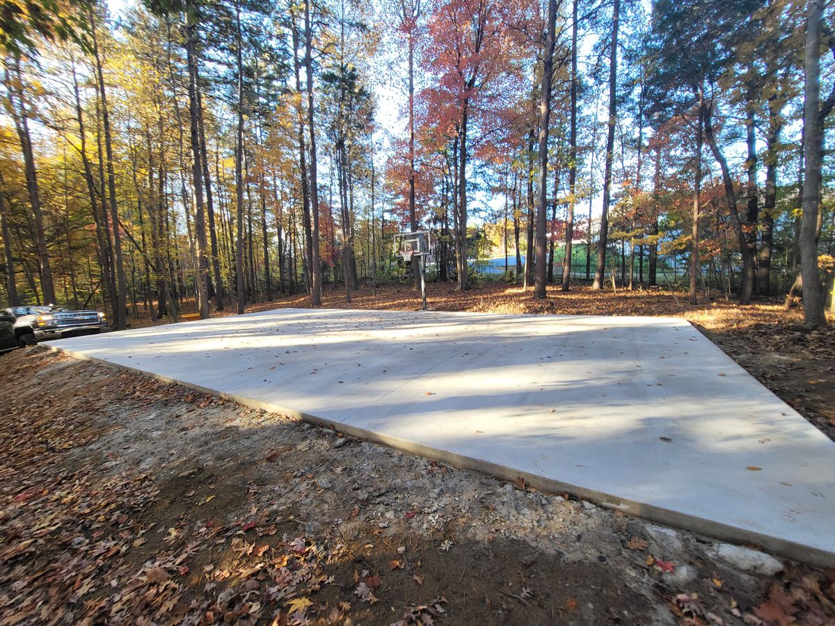 Stamped Concrete Installation for Miilan Construction in Boonville, NC