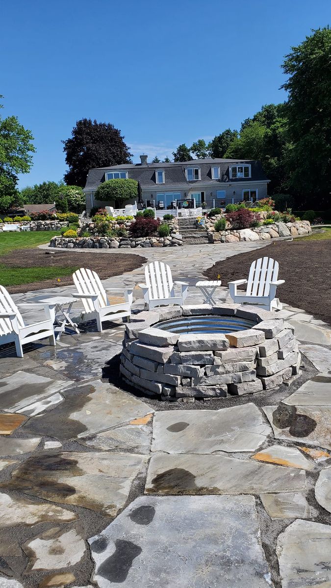 Patio Design & Construction for Michiana Boulders Landscaping & Excavating in Granger, IN