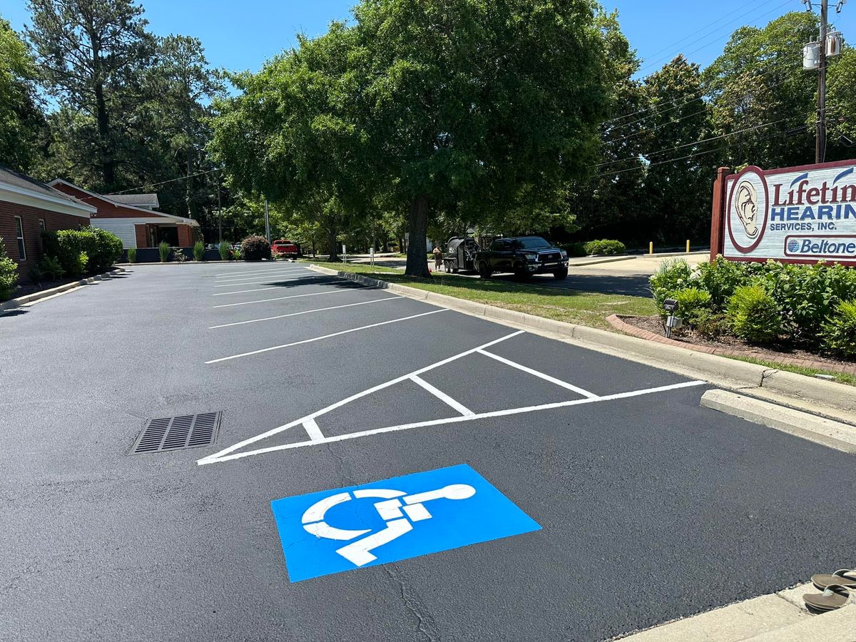Striping for Blacktop Sealcoating in Hartsville, SC