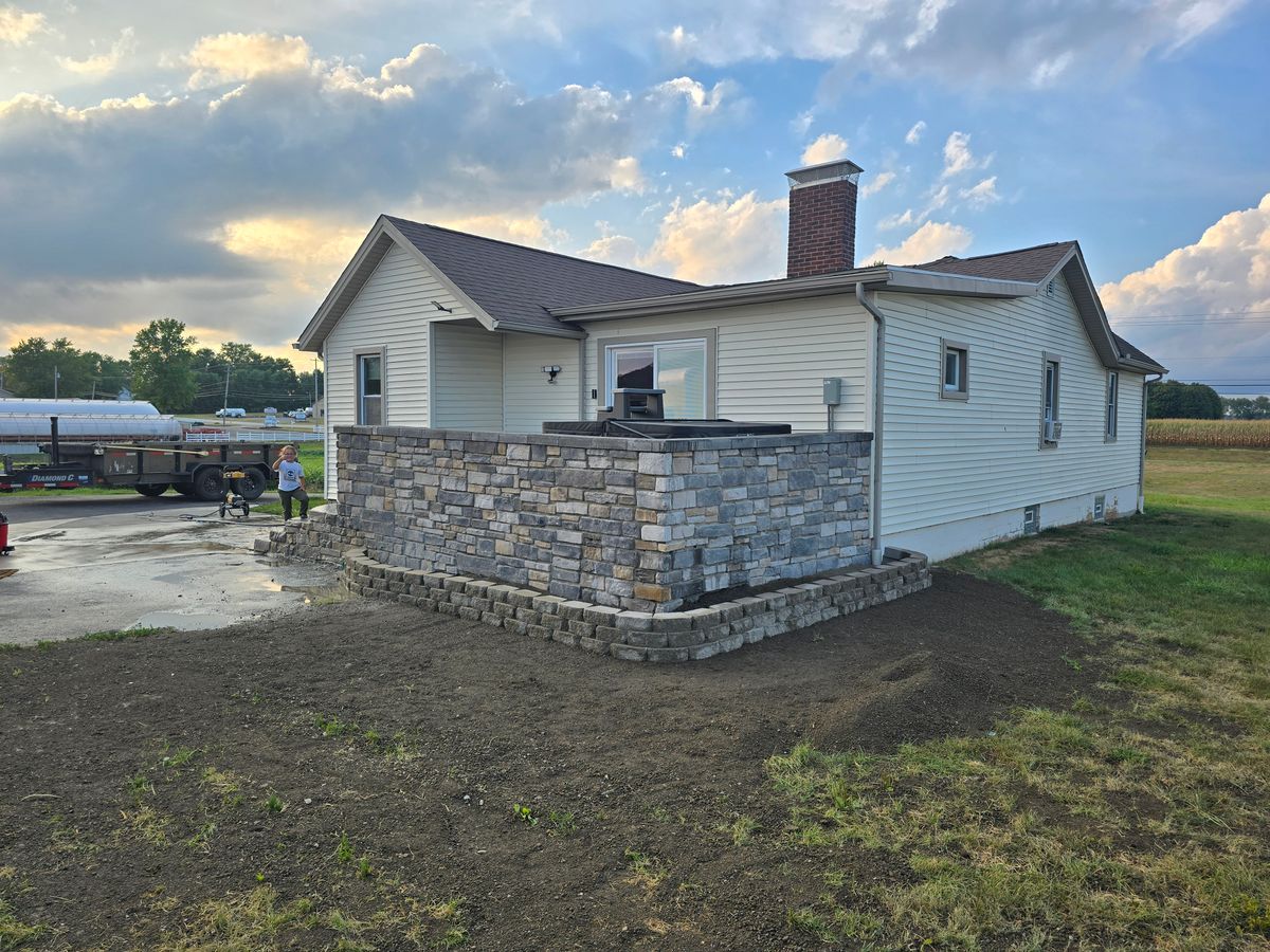 Patio Design & Installation for Williams Custom Concrete in Poland Center, OH