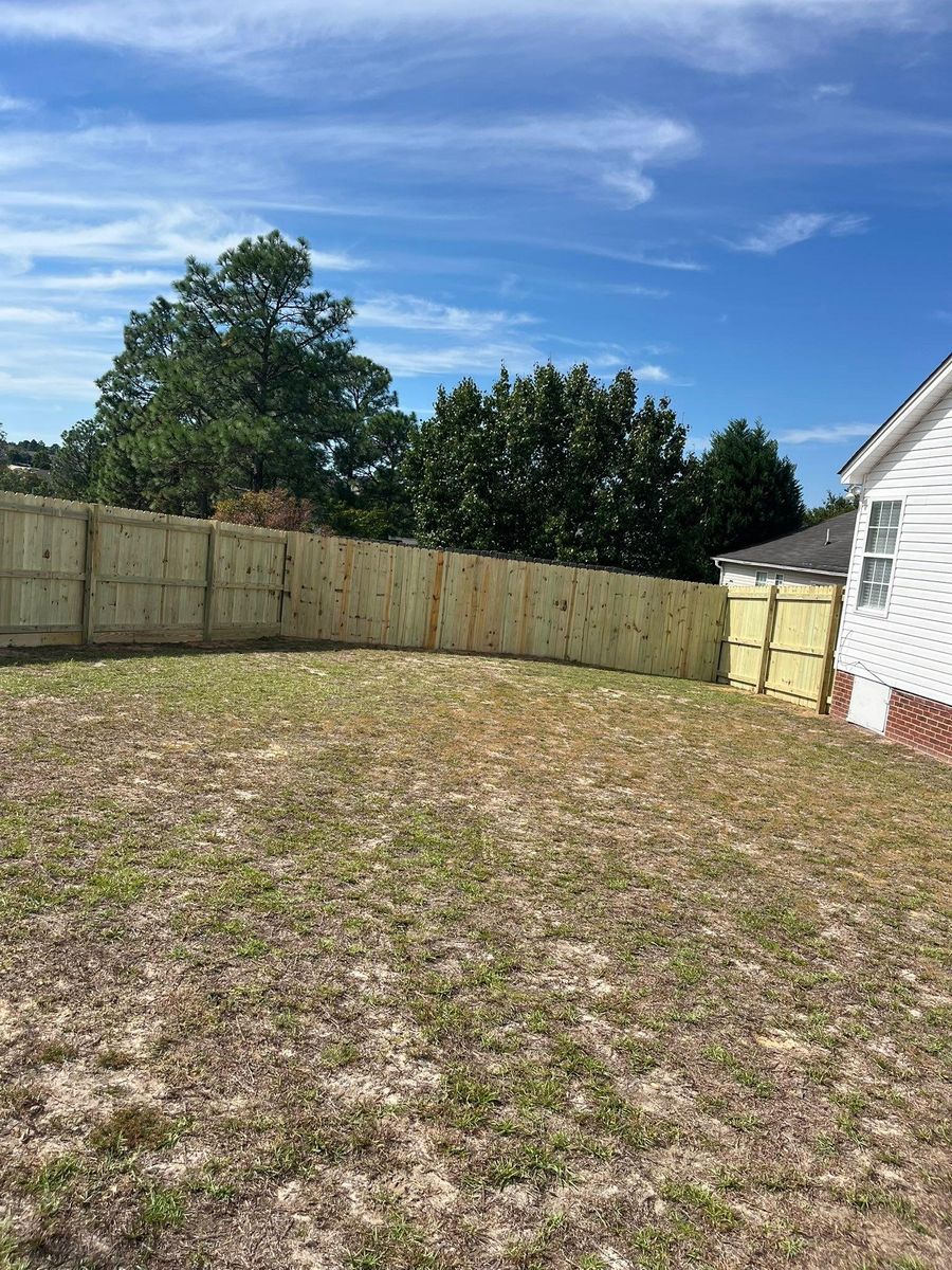 Fence Installation for JB Nealy Fence in Elgin, SC