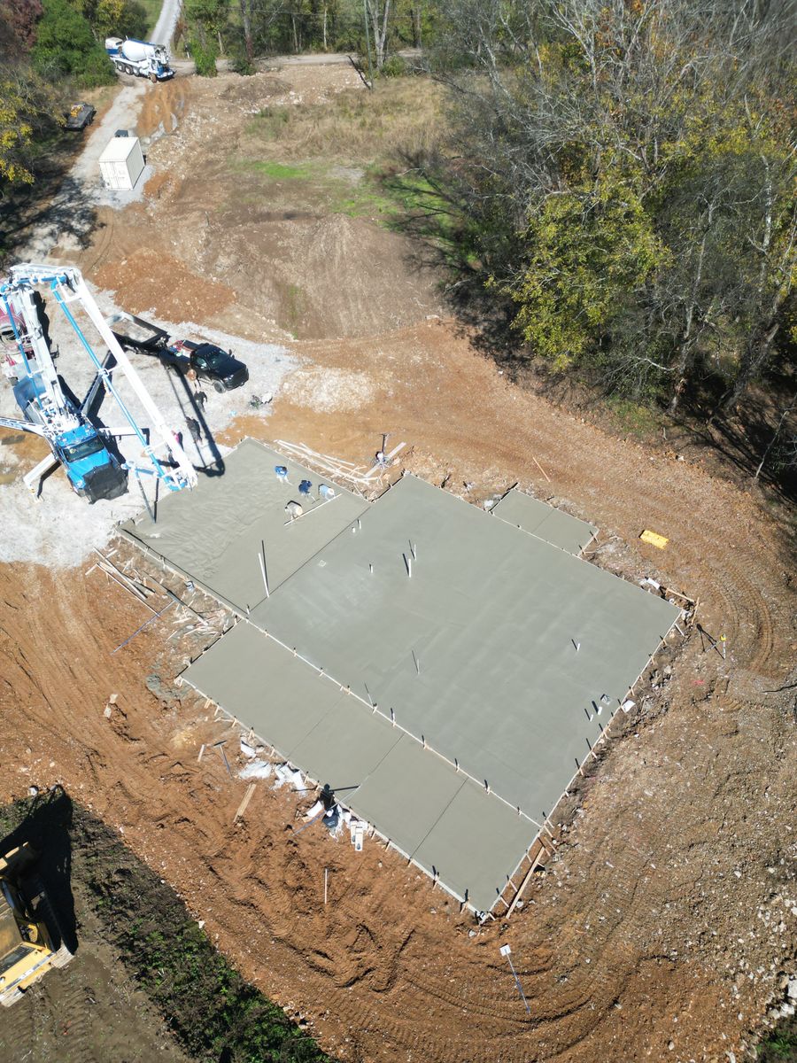 Concrete Slab Construction for Providence Concrete, LLC in Murfreesboro, Tennessee