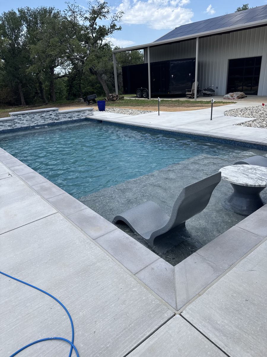 Pool Deck Paving for Black Diamond Custom Pools LLC in Azle, TX