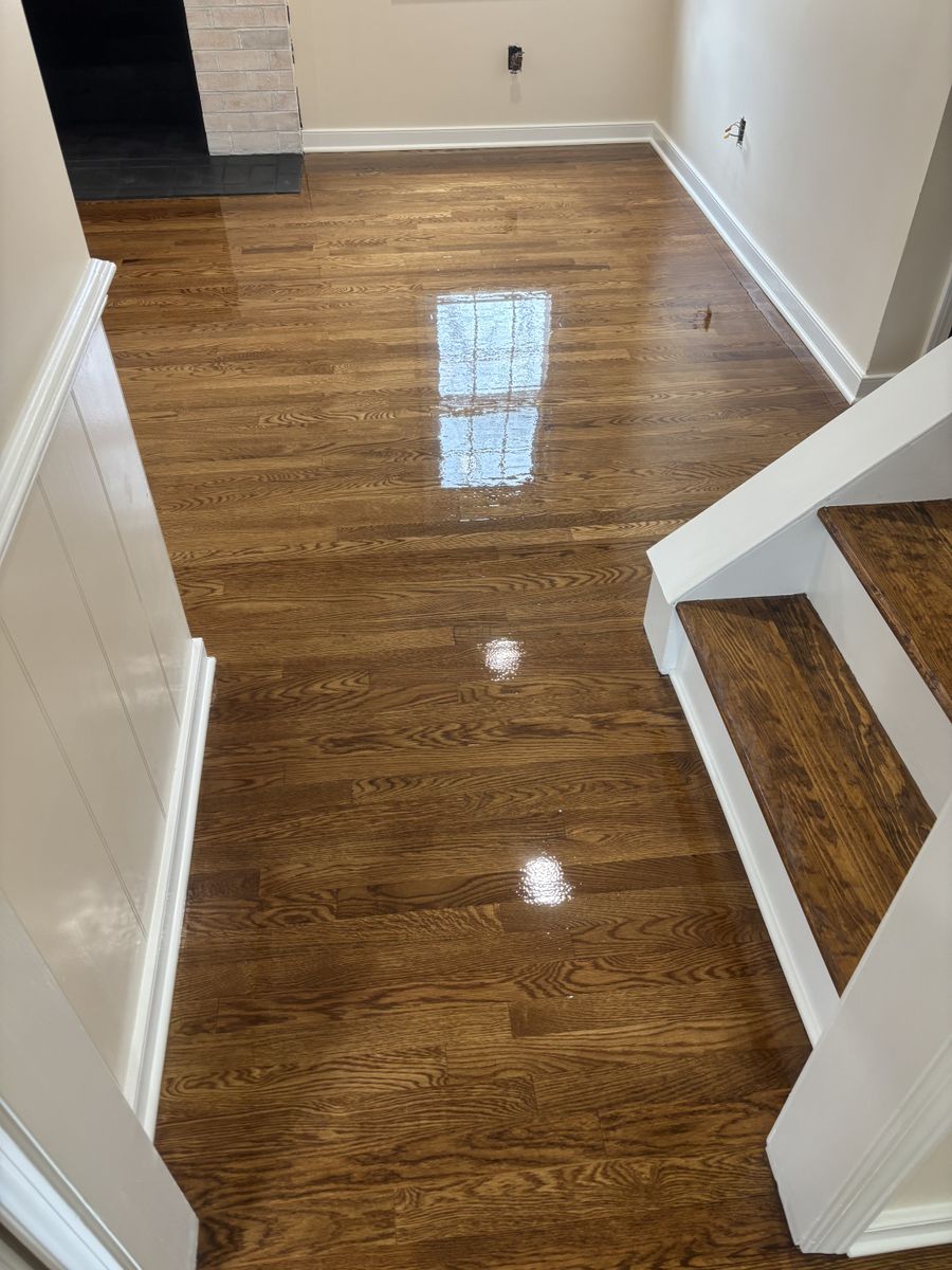 Refinishing hardwood flooring for Jason Tench Flooring LLC in Richmond, VA