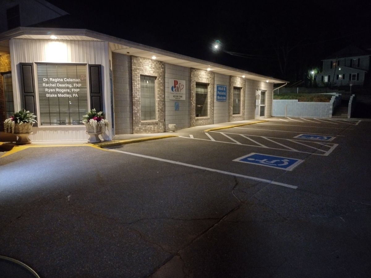 Signage for Stripe A Lot in Knoxville, TN