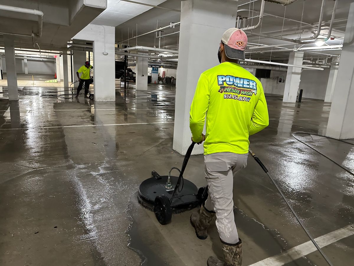 Parking Garage Maintenance for Power Pressure Wash in Houston, TX