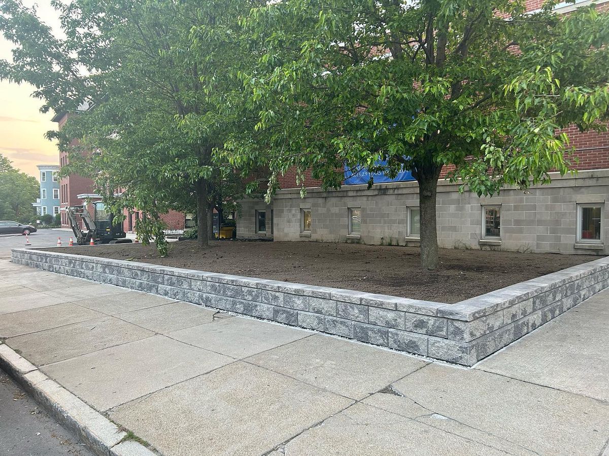 Retaining Wall Construction for Zammito Landscape Construction in Dorchester, MA