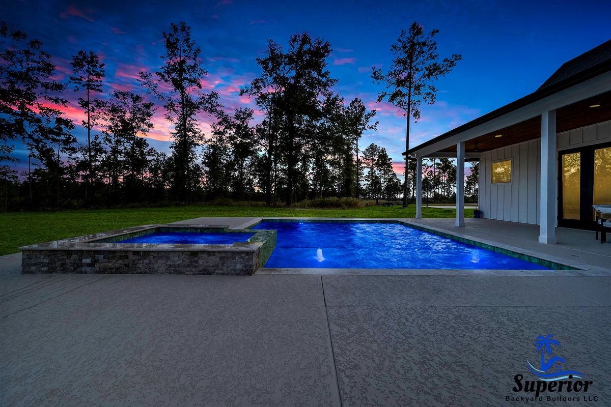 Pool Deck Paving for Superior Backyard Builders LLC in Livingston, TX