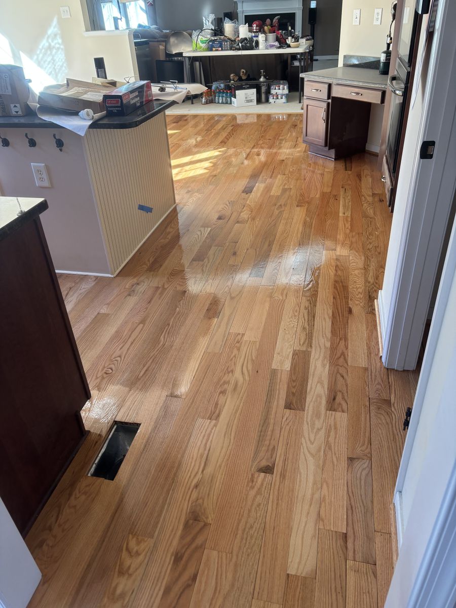 Refinishing hardwood flooring for Jason Tench Flooring LLC in Richmond, VA