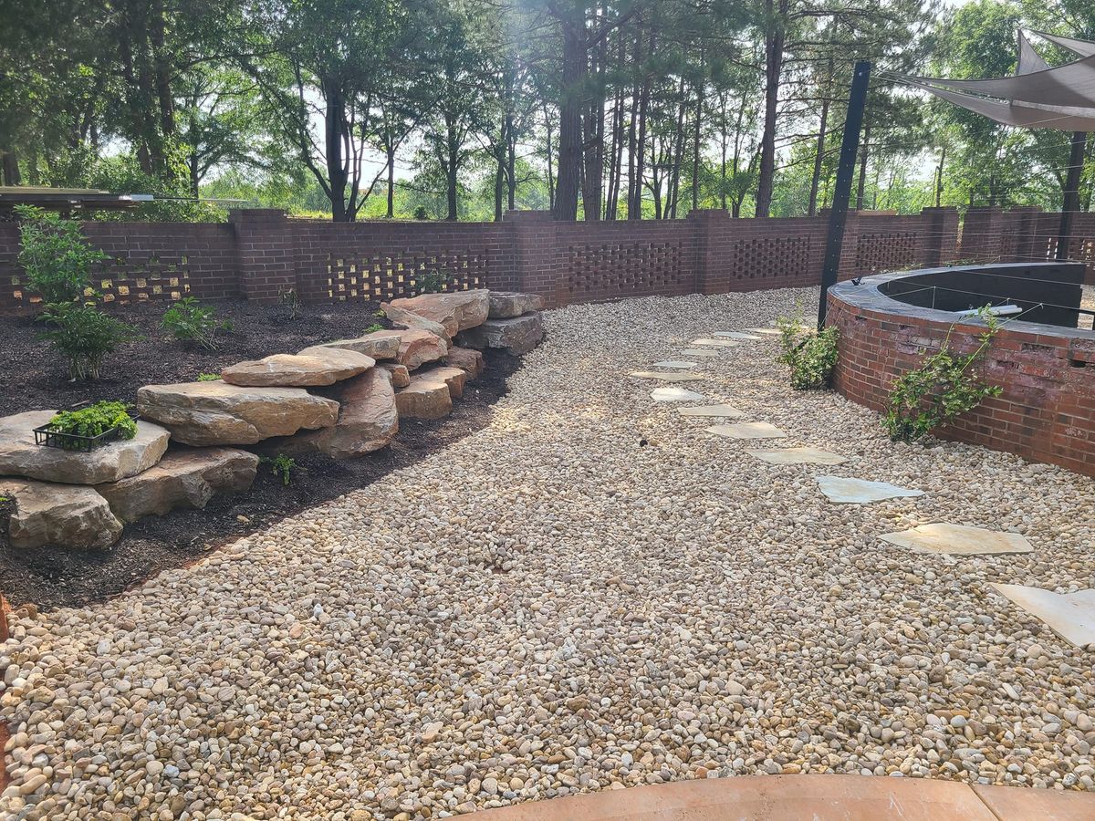 Retaining Wall Construction for Paradise Landscaping and Tree Service in Greenville, SC