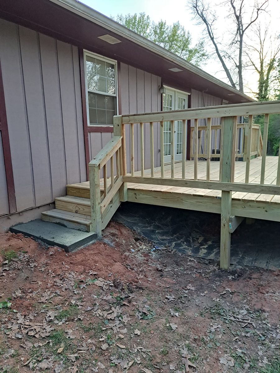 Deck & Patio Installation for Rick's creative home improvement and repair in Atlanta, GA