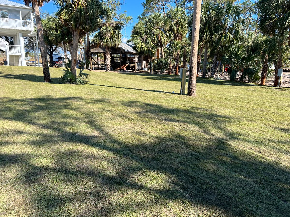 Sod Installation for Roberts Lawn & Landscape in Cross City, FL