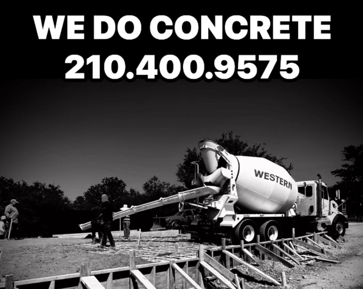 Concrete Construction for King Services in Seguin, TX