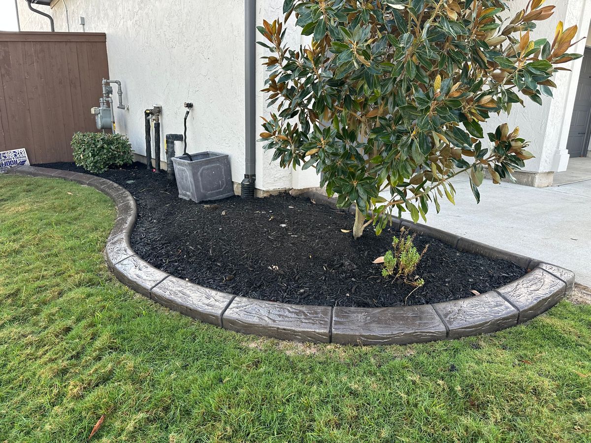 Custom Carved Concrete for Texas Curb N Borders in Houston, TX