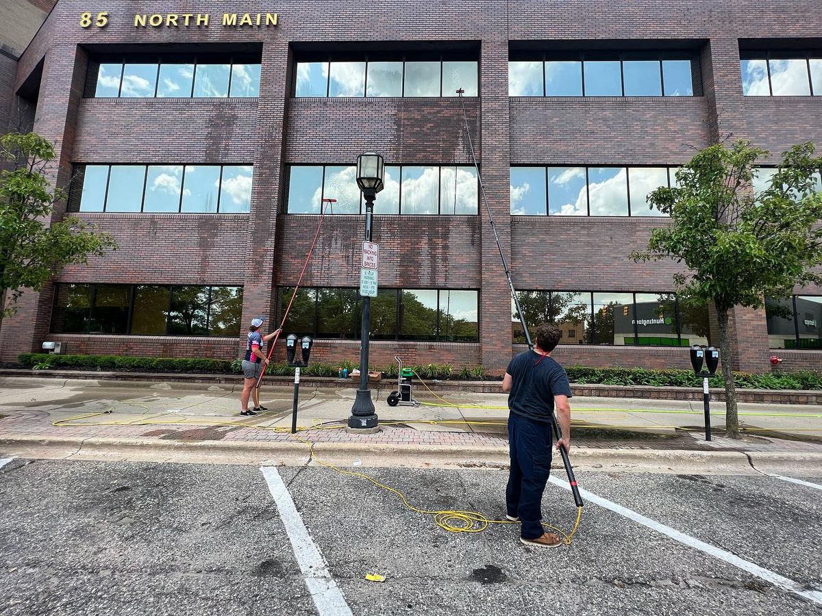 Commercial Window Cleaning for ProTech Pressure Wash LLC in Clinton Township, MI