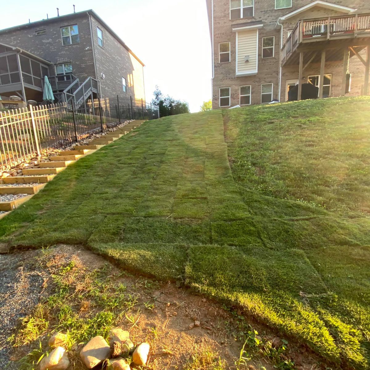 Sod Installation for L & C Landscaping in Statesville, NC