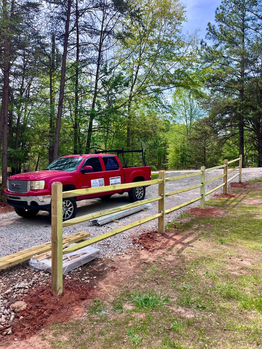 Fencing for Cool Hand Home Improvements in Spartanburg, SC