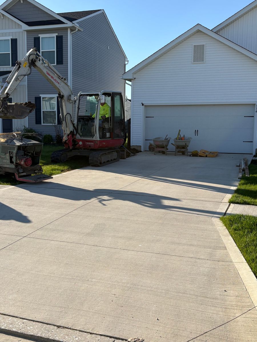 Driveway tear out and replacement for Concrete Pros, LLC in Lorain, OH