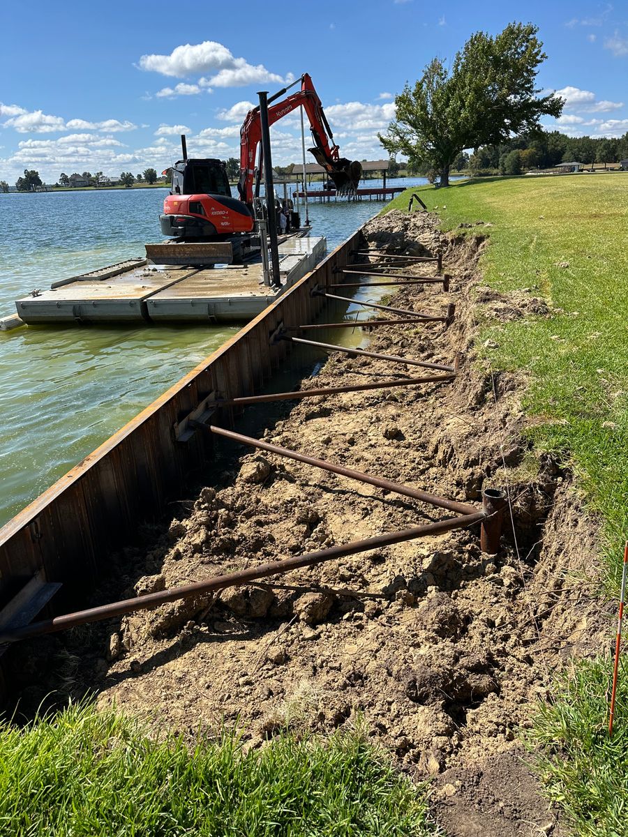 Bulkheads for BR Construction LLC in Corsicana, TX
