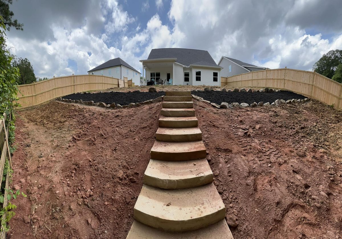 Natural Stone Hardscape for Southern Roots Services in Carrollton, GA