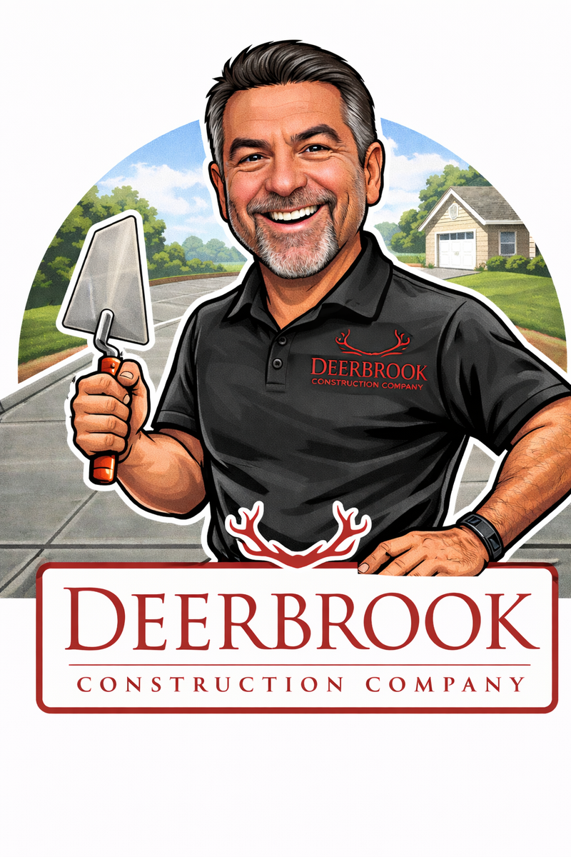 Concrete Sidewalk Installation for Deerbrook Construction in Pontiac, MI