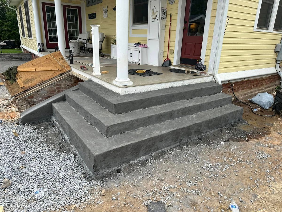 Stair Design & Installation for Whorley Concrete Construction in Goode, VA