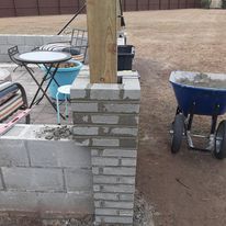 Retaining Wall Construction for All in One Landscaping in Jacksonville, NC