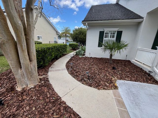 Mulch Installation for K & A Landscaping, Inc. in Jacksonville, FL