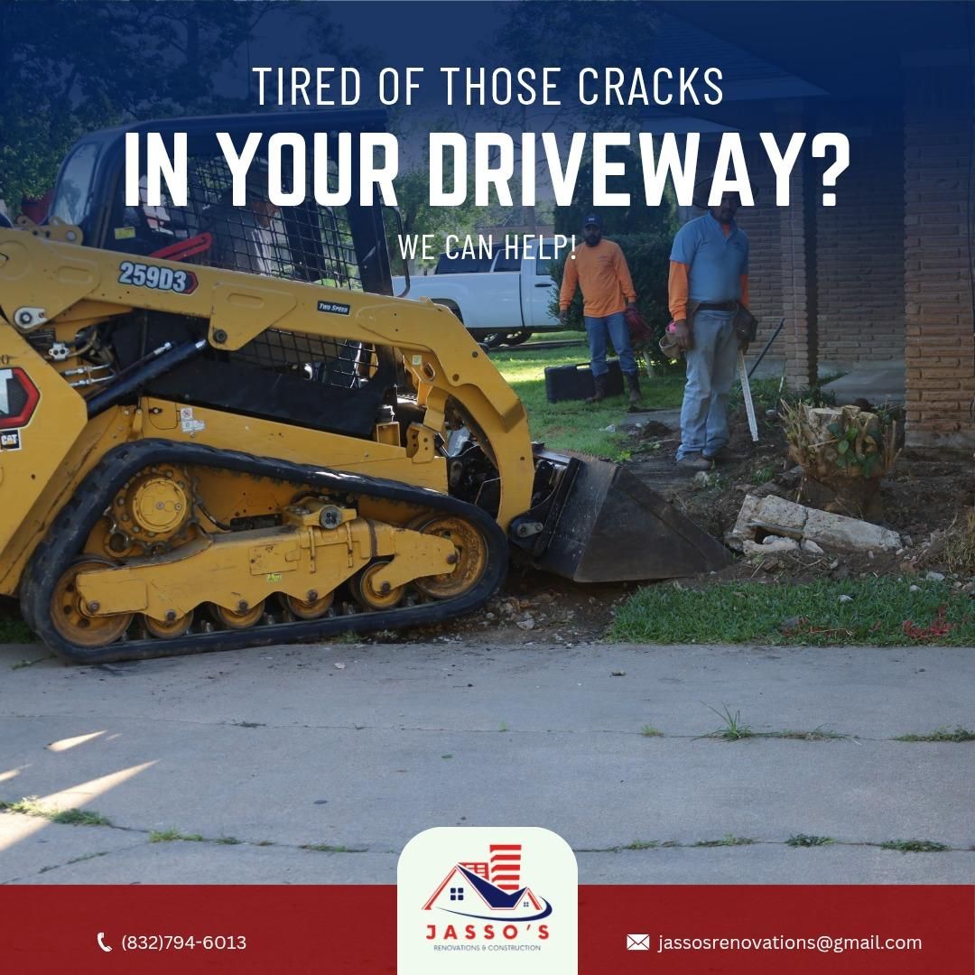 Concrete for Jasso’s Renovation and Construction LLC in Houston, TX