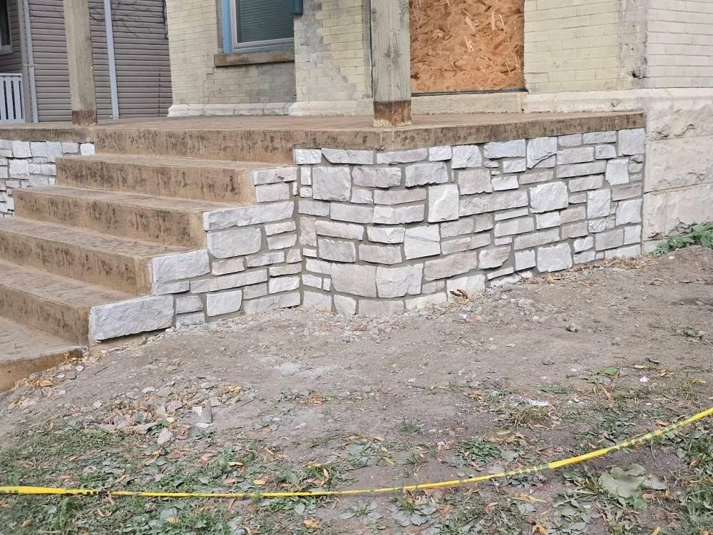 Brickwork for JM Restoration LLC. in South Milwaukee, WI