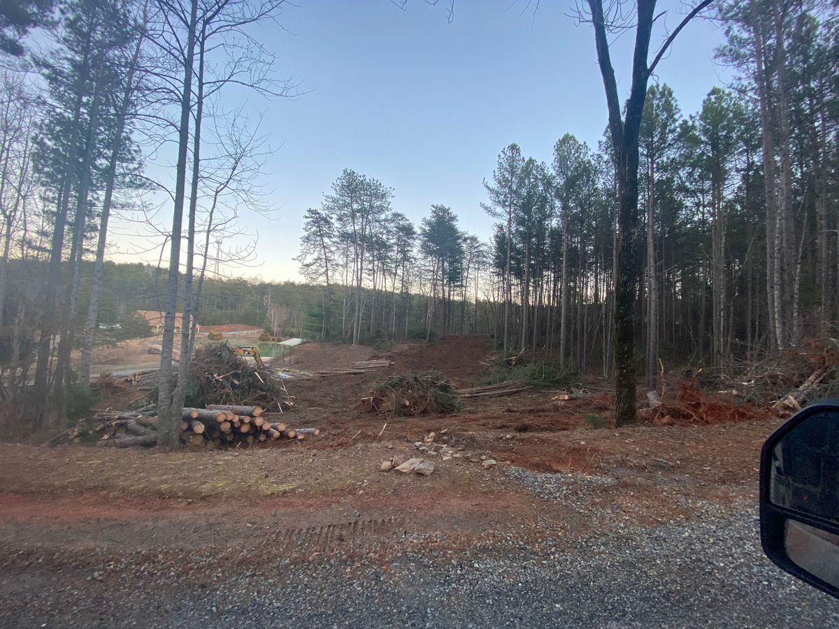 Land Clearing for J&G LandWorx LLC in Rutherfordton, NC