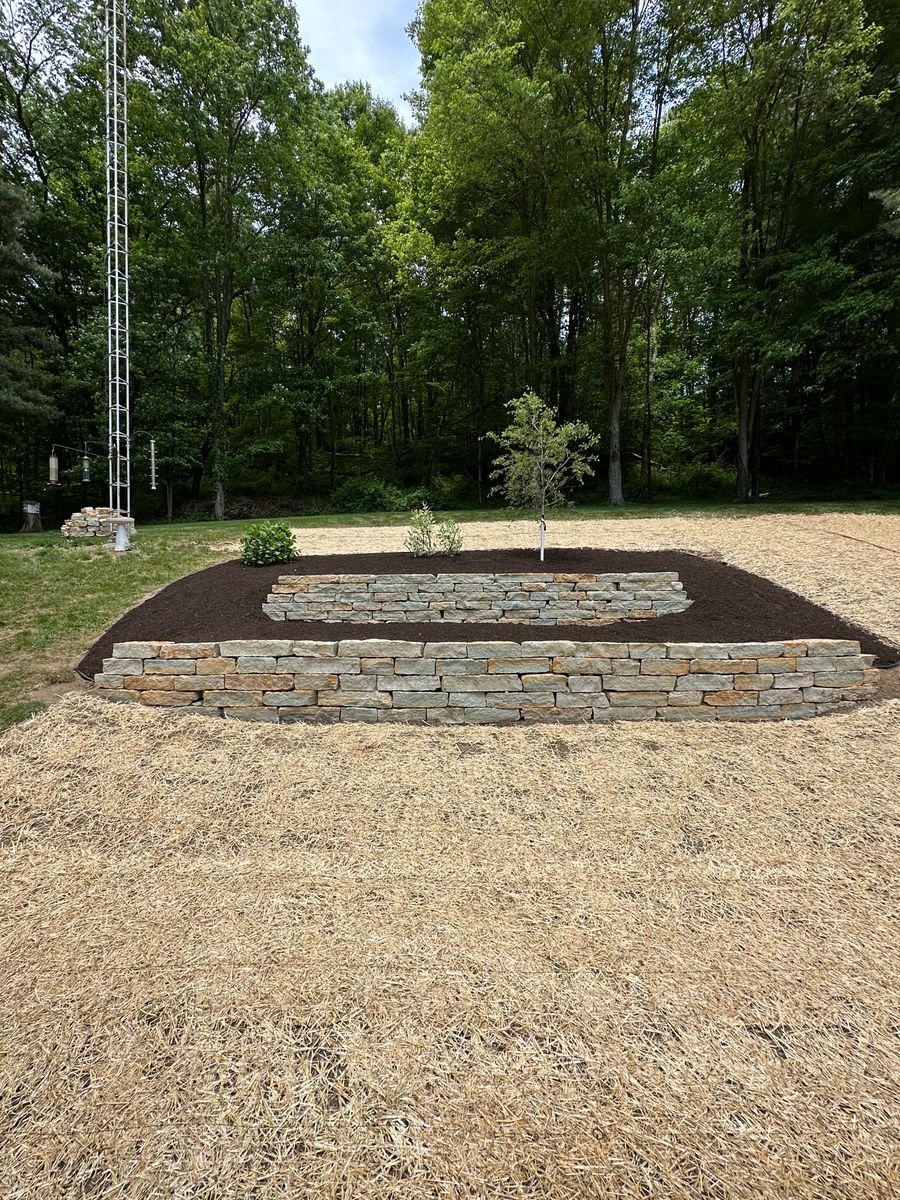 Retaining Wall Construction for Buckeye Lawns & Landscaping LLC in Millersburg, OH