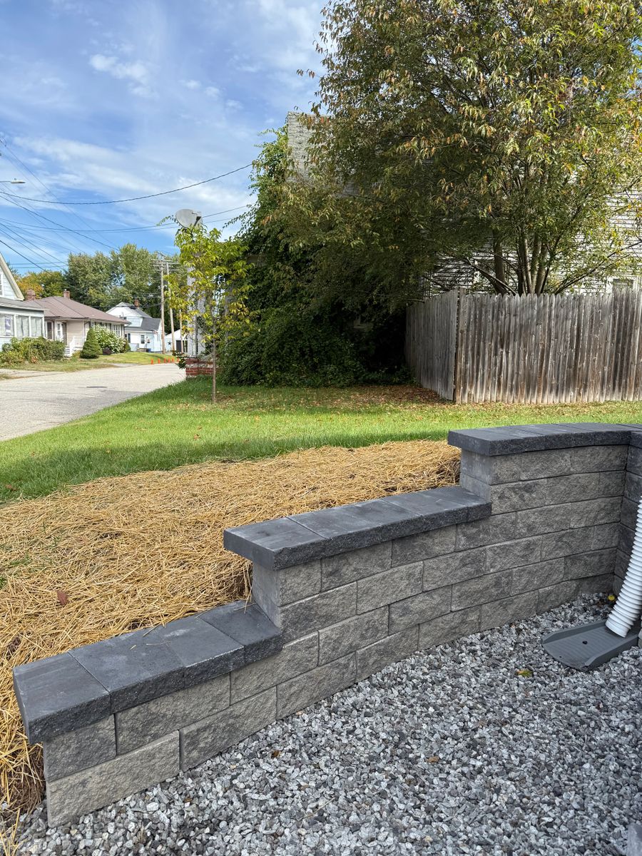 Retaining walls for Smythe’s Stonework & Masonry in Buxton, ME