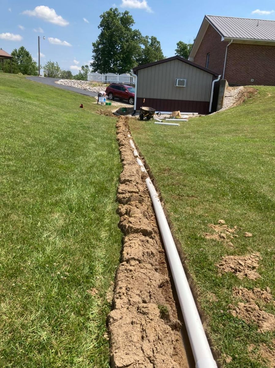 Trench/ french drains for Hoosier Water Away in Indianapolis, IN