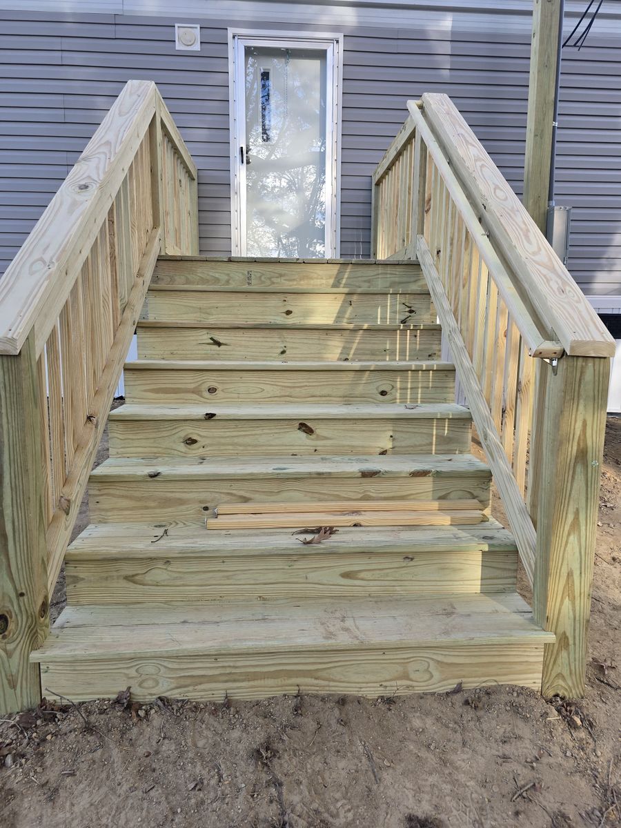 Deck Construction for P Martinez Painting in Salem, VA