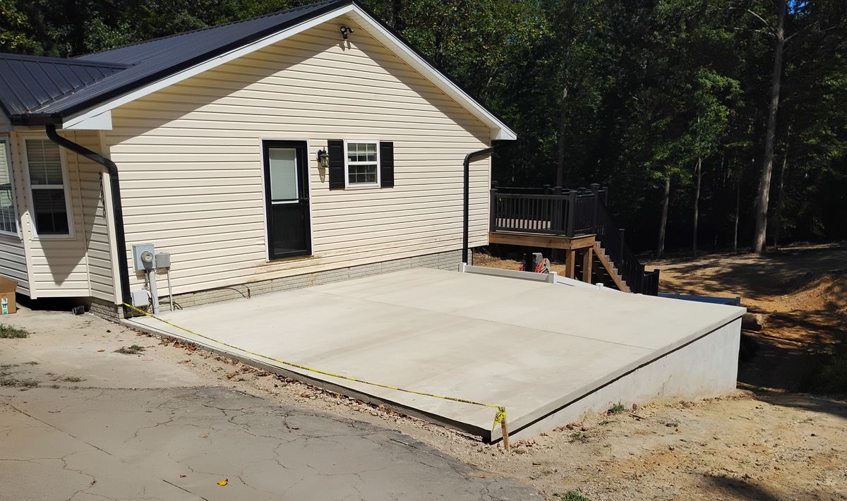 Concrete Slab Construction for OBH Concrete LLC in Lusby, MD