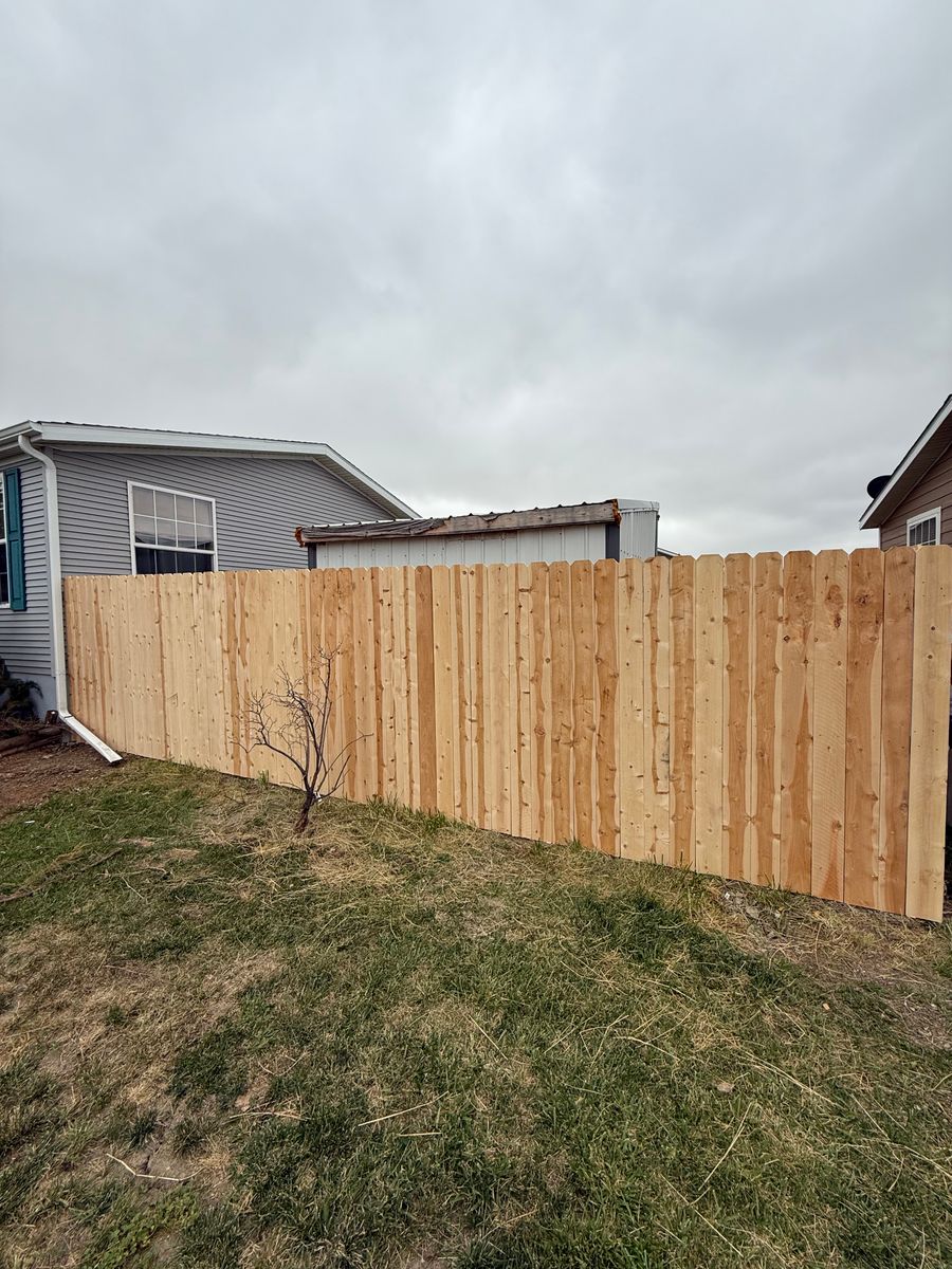 Fence Installation for DS Industries in Gillette, WY